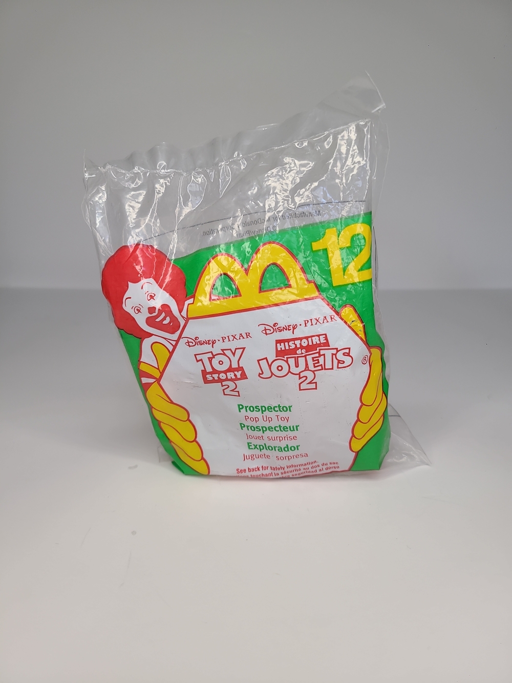 McDonald's Prospector Toy Story 2 Happy Meal Toy Vintage 1999 #12 New and Sealed